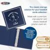 BCW Supplies Baseball 3″ Album – Blue | Premium Durable Binder for 90 Baseball Cards Heavy-Duty D-Ring, Lasting Durability, and Classic Display | Ideal for Collectors, Storage, and Card Protection(2 Pack)