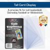 BCW Tall Card Topload Holders – 25 Pack | Premium Top Loaders for Sports Trading Cards | Fits Tall Basketball, Football, Widevision Cards | Clear Rigid Toploader Card Protectors