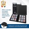 BCW Top Loader Binder | 9-Pocket LX Album | Green Leatherette Toploader, Archival Safe, Side-Loading Pages | Holds 252 Standard 3×4 Toploaders | Ideal for Sports, Trading, Gaming Card and Pokemon Card(Black)