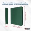 BCW Top Loader Binder | 9-Pocket LX Album | Green Leatherette Toploader, Archival Safe, Side-Loading Pages | Holds 252 Standard 3×4 Toploaders | Ideal for Sports, Trading, Gaming Card and Pokemon Card(Green)