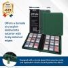 BCW Top Loader Binder | 9-Pocket LX Album | Green Leatherette Toploader, Archival Safe, Side-Loading Pages | Holds 252 Standard 3×4 Toploaders | Ideal for Sports, Trading, Gaming Card and Pokemon Card(Green)