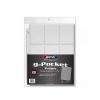 BCW Vinyl 9-Pocket Page | Baseball Card Sleeves for 3-Ring Binder | Heavy-Duty Trading Card Sleeves | 20 Pages per Pack | High Clarity for Pokemon, Sports, and TCG Cards