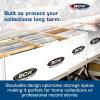 BCW Vinyl Record Storage Boxes – 1 Pack | Holds 65 LPs Each | Stackable Vinyl Record Storage Box with Reinforced Bottom & Handles | Archival Record Organizer for 12-Inch Albums, DJs & Collectors