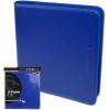 BCW Z-Folio 12-Pocket LX USA Portfolio Binder Zip for TCGs, Acid-Free, Archival Safe Polypropylene, No PVC, Orange(Blue)