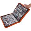 BCW Z-Folio 12-Pocket LX USA Portfolio Binder Zip for TCGs, Acid-Free, Archival Safe Polypropylene, No PVC, Orange(Orange)