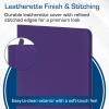 BCW Z-Folio 12-Pocket LX USA Portfolio Binder Zip for TCGs, Acid-Free, Archival Safe Polypropylene, No PVC, Orange(Purple)