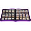 BCW Z-Folio 12-Pocket LX USA Portfolio Binder Zip for TCGs, Acid-Free, Archival Safe Polypropylene, No PVC, Orange(Purple)
