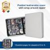 BCW Z-Folio 12-Pocket LX USA Portfolio Binder Zip for TCGs, Acid-Free, Archival Safe Polypropylene, No PVC, Orange(White)