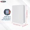 BCW Z-Folio 4-Pocket LX Album – White | Holds 160 Standard Toploaders | Side-Loading, Acid-Free Pages for Trading & Sports Cards(White)