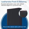 BCW Z-Folio 9-Pocket LX Album – Black | Secure Zipper Card Organizer | Premium Leatherette Card Collection Binder | Trading Card Binder for Pokemon, MTG, Sport Cards and More