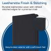 BCW Z-Folio 9-Pocket LX Album – Black | Secure Zipper Card Organizer | Premium Leatherette Card Collection Binder | Trading Card Binder for Pokemon, MTG, Sport Cards and More(Black)