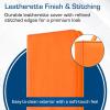 BCW Z-Folio 9-Pocket LX Album – Pink | Secure Zipper Card Organizer | Premium Leatherette Card Collection Binder | Trading Card Binder for Pokemon, MTG, Sport Cards and More(Orange)