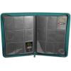 BCW Z-Folio 9-Pocket LX Album – Teal | Secure Zipper Card Organizer | Premium Leatherette Card Collection Binder | Trading Card Binder for Pokemon, MTG, Sport Cards and More