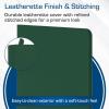 BCW Z-Folio LX Zipper Portfolio – Premium Green Leatherette 12-Pocket Playset Album – Secure Zipper – 480 Card Capacity – Card Collector’s Dream – Card Organizer – Trading Card Storage