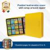 BCW Z-Folio LX Zipper Portfolio – Premium Yellow Leatherette 12-Pocket Playset Album – Secure Zipper – 480 Card Capacity – Card Collector’s Dream – Card Organizer – Trading Card Storage