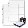 200 Ct New PRO3C 3-Pocket Pages For Large Bills or Coupons by BCW – Made in the USA