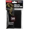 BCW 1 Box Premium Black Double Matte Deck Guard Sleeve Protectors for Collectable Gaming Cards Like Magic The Gathering MTG, Pokemon, YU-GI-OH!, & More.