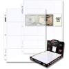 BCW 100 4-Pocket Currency Pages 2.75′ x 6.5′ BCW NEW
