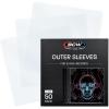 BCW 12-Inch Outer Sleeves – 50 Pack | Clear 2 Mil Polypropylene | Acid-Free Archival Quality for 33 1/3 RPM Album Covers | Ideal for Collectors(2 Mil Thickness)