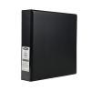BCW 2-Inch Plain Black Album for Trading Cards | Holds Up to 60 Protective Pages | Heavy Duty D-Ring Binder for Sports Cards, Pokémon, MTG & More
