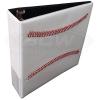 BCW 3-Inch Baseball Collectors Album – White Baseball Stitch Binder | Holds Up to 90 Pages | Heavy Duty D-Ring Baseball Card Binder for Trading Cards