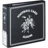 BCW 3-Inch D-Ring Football Trading Card Binder – Black | Holds 90 Pages | Heavy Duty Durable Design Football Card Binder | 1 ct(Football)