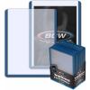 BCW 3×4 Topload Card Holder – Black Border | 25 Pack | Premium Quality Rigid PVC Protector for Standard Size Trading Cards | Card Holders for Sports Cards, MTG, Pokemon, and More (Black)(Blue)