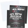 BCW 45 RPM Record Sleeves – 200 Count | Fits Standard 7 Inch Single 45s | Snug-Fit 2 Mil Polypropylene Outer Sleeves | Archival Plastic Covers for Vinyl Record Storage and Protection