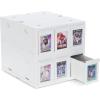 BCW 6 Drawer Card Catalog – White | Stackable Trading Card Organizer Box | Holds Sports Cards, Gaming Cards, Toploaders & Magnetics | Heavy-Duty Plastic Storage with Dividers(White)