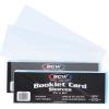 BCW Booklet Card Sleeves – 50 Pack | Crystal Clear Polypropylene Sleeves for Ultimate Preservation and Display | 7 3/8 x 2 5/8 Inches | Acid-Free Protection for Trading Card Booklets(100 Sleeves)