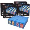 BCW Collectible Card Bin – Blue | Holds 3200 Cards | Includes 4 Dividers | Storage for Pokémon, MTG & Sports Cards(4 Pack)