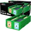 BCW Collectible Card Bin – Holds up to 1600 Cards | Large Card Storage Box for Loose Trading Cards | Pokemon, MTG, and Sports Card Storage Boxes | Sorting Card Box (Green, Single)(2 Pack)