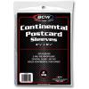 BCW Continental Postcard Sleeves, Photos Sleeves | Exterior Dimensions: 4 3/8″ x 6 1/4″ | Acid-Free Archival Sleeves Quality | Crystal Clear Polypropylene | Protect and Store Collectible Postcards