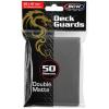 BCW Deck Guard – Double Matte Purple Card Sleeves | Acid-Free, Archival-Safe, No PVC | Anti-Glare Matte Finish | Fits Standard 2½” x 3½” Game Cards | Durable Deck Protector Sleeves | 50 Ct(Gray)