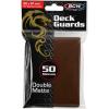 BCW Deck Guard – Double Matte Purple Card Sleeves | Acid-Free, Archival-Safe, No PVC | Anti-Glare Matte Finish | Fits Standard 2½” x 3½” Game Cards | Durable Deck Protector Sleeves | 50 Ct(Brown)