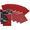 BCW Deck Guard – Double Matte Red Card Sleeves | Acid-Free, Archival-Safe, No PVC | Anti-Glare Matte Finish | Fits Standard 2½” x 3½” Game Cards | Durable Deck Protector Sleeves | 1000 Ct
