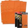 BCW Double-Sided 9-Pocket Pages (20 Black) | Side-Loading Trading Card Binder Sheets | Card Storage & Display Solution(Orange)