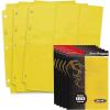 BCW Double-Sided 9-Pocket Pages Holder – 50 Yellow Pages | Trading Card Binder Sheets | Secure Side Loading | Ideal Card Storage and Display Solution