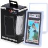 BCW Graded Blue Card Slab Bumpers for SGC | 6-Pack Edge Protectors for Sports & Trading Cards(Clear)