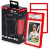 BCW Graded Card Slab Bumpers – Black | TPE Edge Protectors for PSA Slabs (2017–Current) | Secure Fit & Easy Grip | Pack of 6 Bumpers for PSA-Graded Card Cases | Collector-Grade Protection(Red)