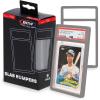 BCW Graded Card Slab Bumpers – Black | TPE Edge Protectors for PSA Slabs (2017–Current) | Secure Fit & Easy Grip | Pack of 6 Bumpers for PSA-Graded Card Cases | Collector-Grade Protection(Silver)