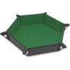 BCW Hexagon Dice Tray – Green | Premium Quality, 12″ Diameter (Flat), 8″ Diameter (Folded) | Black Leatherette Back, Suede Liner | Ideal for RPGs, Warhammer, Dice Masters, DND | Gaming Dice Tray