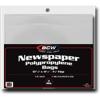 BCW Newspaper Bags – 100ct | Acid-Free Newspaper Protector Sleeves | 13 3/8″ x 11 7/8″ | 1½” Fold-Over Flap Closure | Clear Archival Newspaper Storage Bags