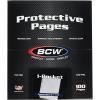BCW Pro 1-Pocket Document Pages 100 ct Pack | Archival Acid-Free Storage for 8.5 x 11 Documents | Sheet Protectors with Toploading Design | Universal Fit in 3-Ring Binders and Albums