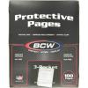 BCW Pro 3-Pocket Currency Page – 100 ct | Archival Quality, Toploader Pockets, High-Clarity Polypropylene | Ideal for 3½”x8 Bills | Numismatic Collection Storage and Display | Clear Money Sleeves