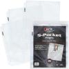 BCW Pro 5-Pocket Photo Page (20 Count) | Archival Quality, Acid-Free | Photo Card Sleeves for Postcards | Fits 3-Ring Binders | Perfect for Photocard Binder Sleeves, Collectible Trading Card Albums