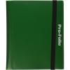 BCW Pro-Folio 4-Pocket Card Album – Black | Side-Loading Design, Trading Card Binder, Holds up to 160 Cards | Perfect Storage and Display Solution for Sports, Trading, and Gaming Card Collections(Green)