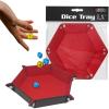 BCW Square Dice Tray – Blue | 7×7 Inches | Ideal for Dungeons and Dragons, Pathfinder, etc | Dice Rolling Tray Gaming Accessory for Tabletop RPGs and Board Games…(Red)