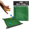 BCW Square Dice Tray – Blue | 7×7 Inches | Ideal for Dungeons and Dragons, Pathfinder, etc | Dice Rolling Tray Gaming Accessory for Tabletop RPGs and Board Games…(Grass)