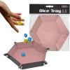 BCW Square Dice Tray – Blue | 7×7 Inches | Ideal for Dungeons and Dragons, Pathfinder, etc | Dice Rolling Tray Gaming Accessory for Tabletop RPGs and Board Games…(Pink)